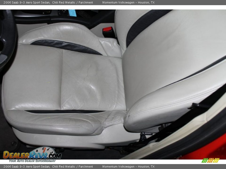 2006 Saab 9-3 Aero Sport Sedan Chili Red Metallic / Parchment Photo #14