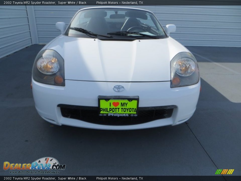 2002 Toyota MR2 Spyder Roadster Super White / Black Photo #8