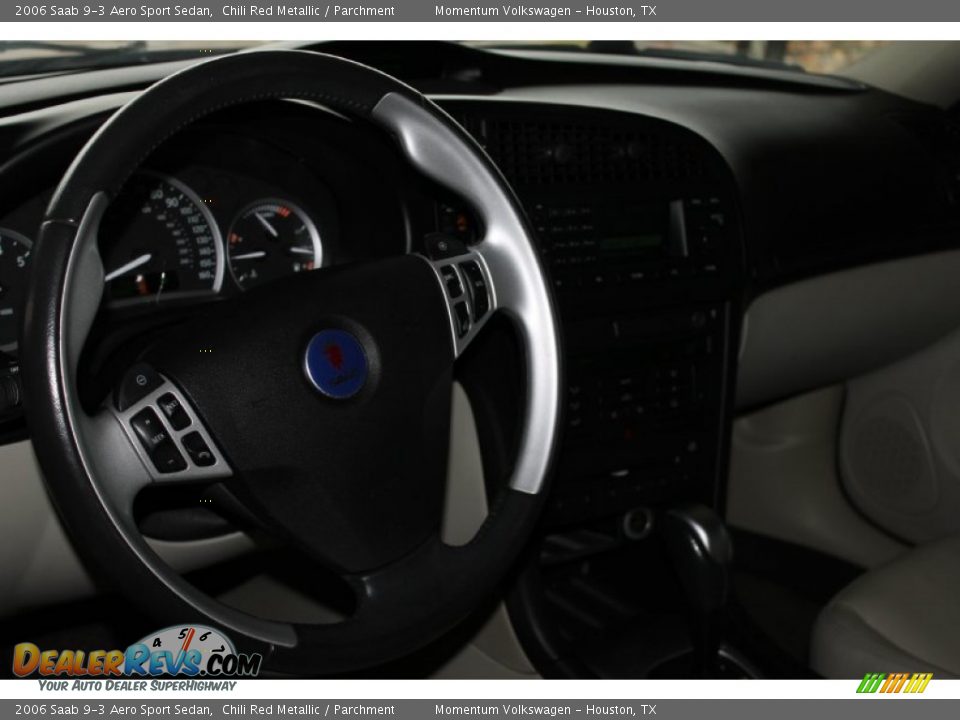 2006 Saab 9-3 Aero Sport Sedan Chili Red Metallic / Parchment Photo #15