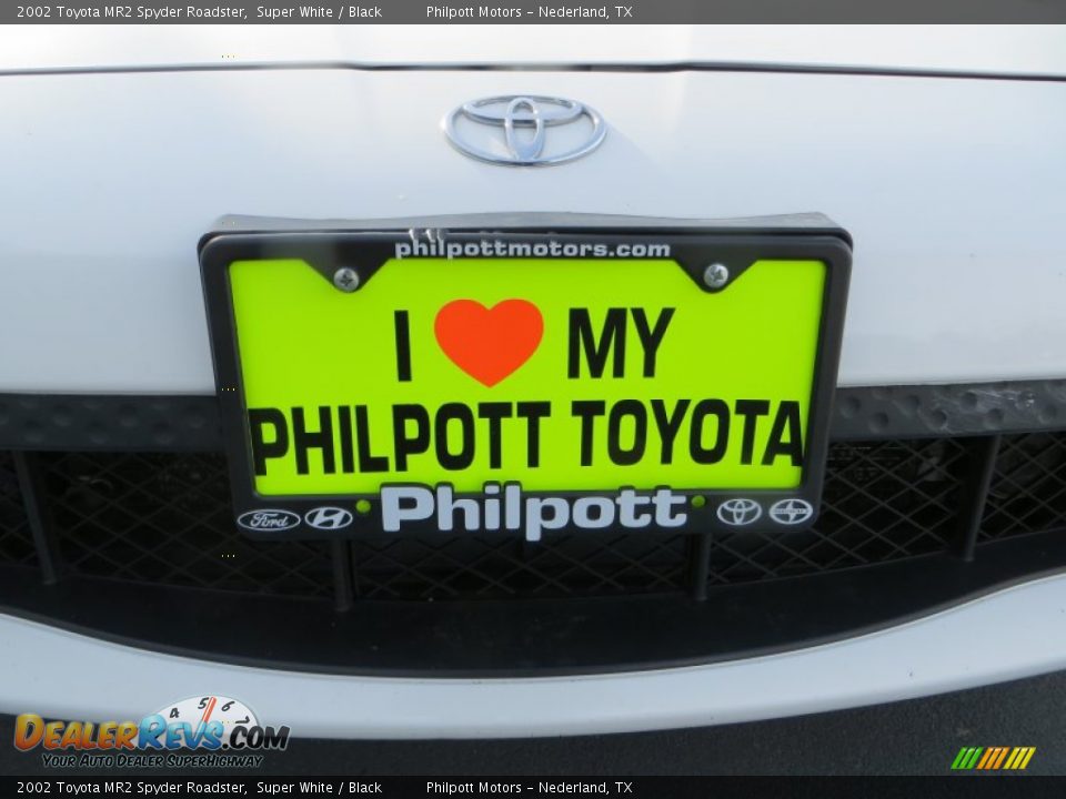 2002 Toyota MR2 Spyder Roadster Super White / Black Photo #10