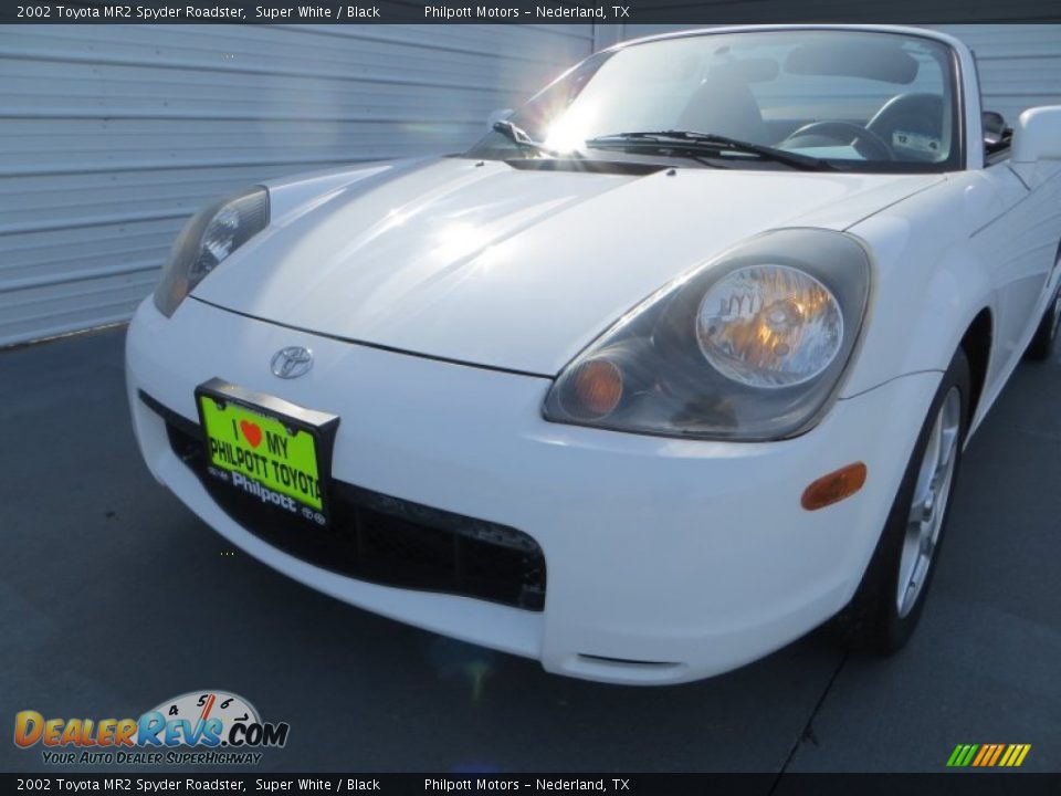 2002 Toyota MR2 Spyder Roadster Super White / Black Photo #11