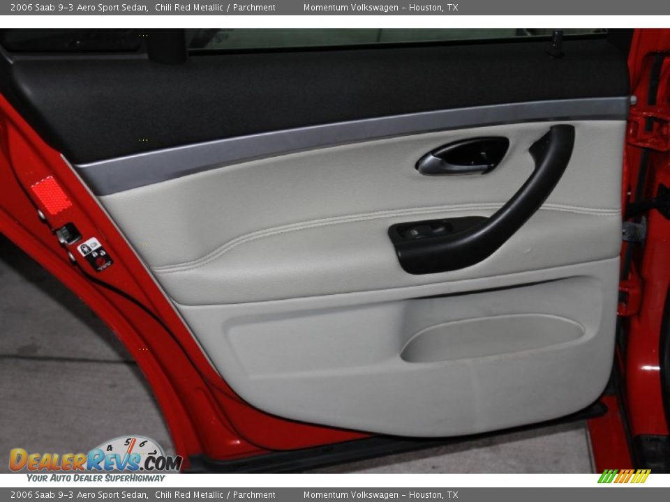 2006 Saab 9-3 Aero Sport Sedan Chili Red Metallic / Parchment Photo #22