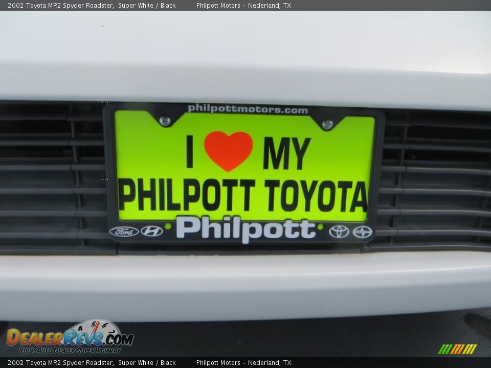 2002 Toyota MR2 Spyder Roadster Super White / Black Photo #18