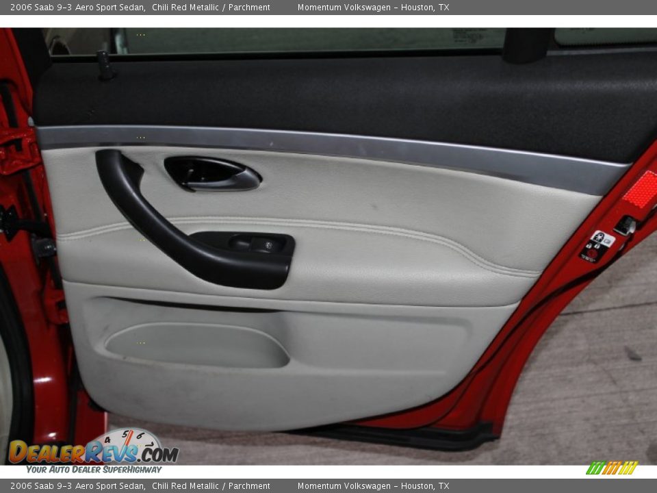 2006 Saab 9-3 Aero Sport Sedan Chili Red Metallic / Parchment Photo #27