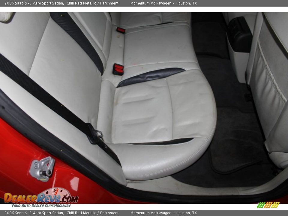 2006 Saab 9-3 Aero Sport Sedan Chili Red Metallic / Parchment Photo #28