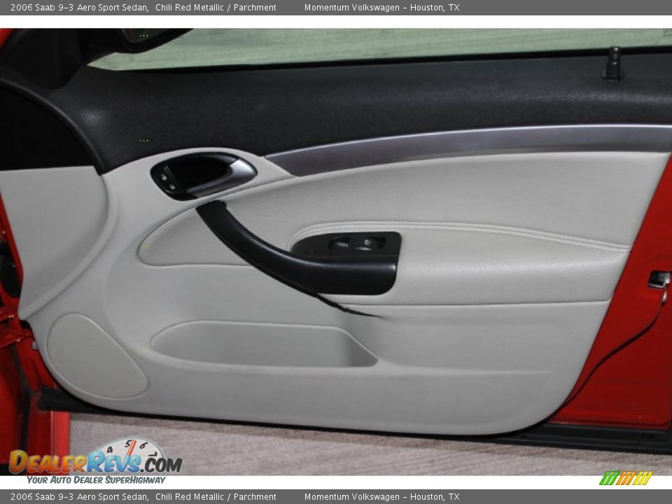 2006 Saab 9-3 Aero Sport Sedan Chili Red Metallic / Parchment Photo #29