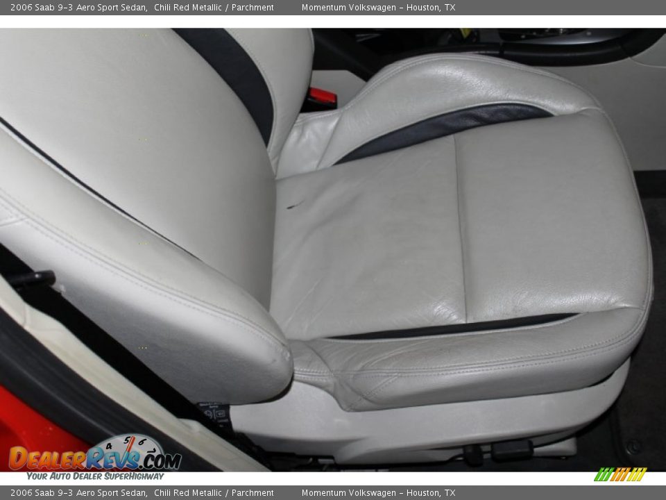 2006 Saab 9-3 Aero Sport Sedan Chili Red Metallic / Parchment Photo #30