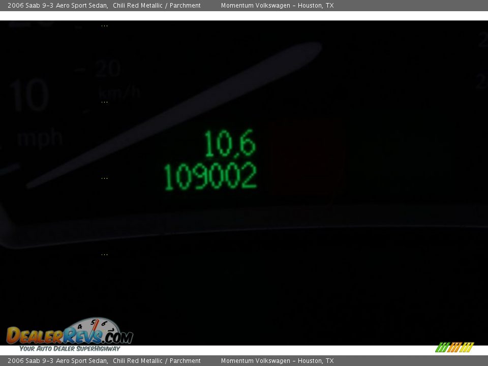 2006 Saab 9-3 Aero Sport Sedan Chili Red Metallic / Parchment Photo #35