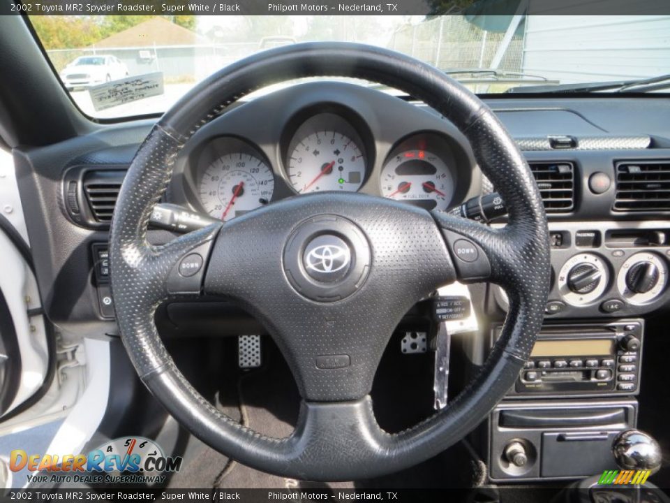 2002 Toyota MR2 Spyder Roadster Super White / Black Photo #29