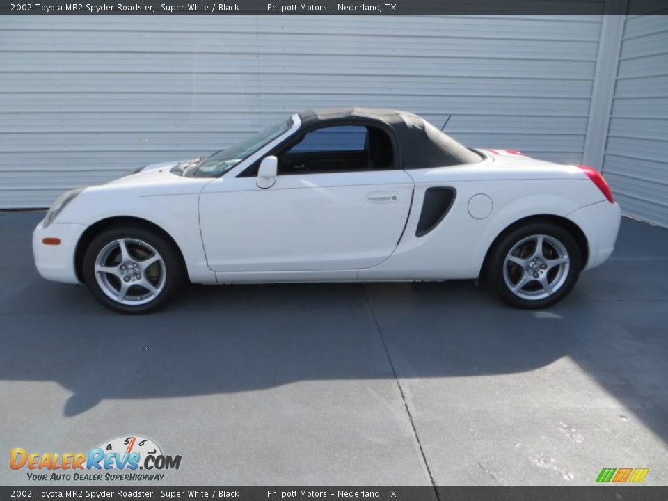 2002 Toyota MR2 Spyder Roadster Super White / Black Photo #33