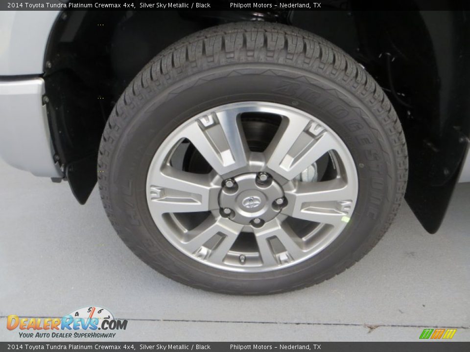2014 Toyota Tundra Platinum Crewmax 4x4 Silver Sky Metallic / Black Photo #14