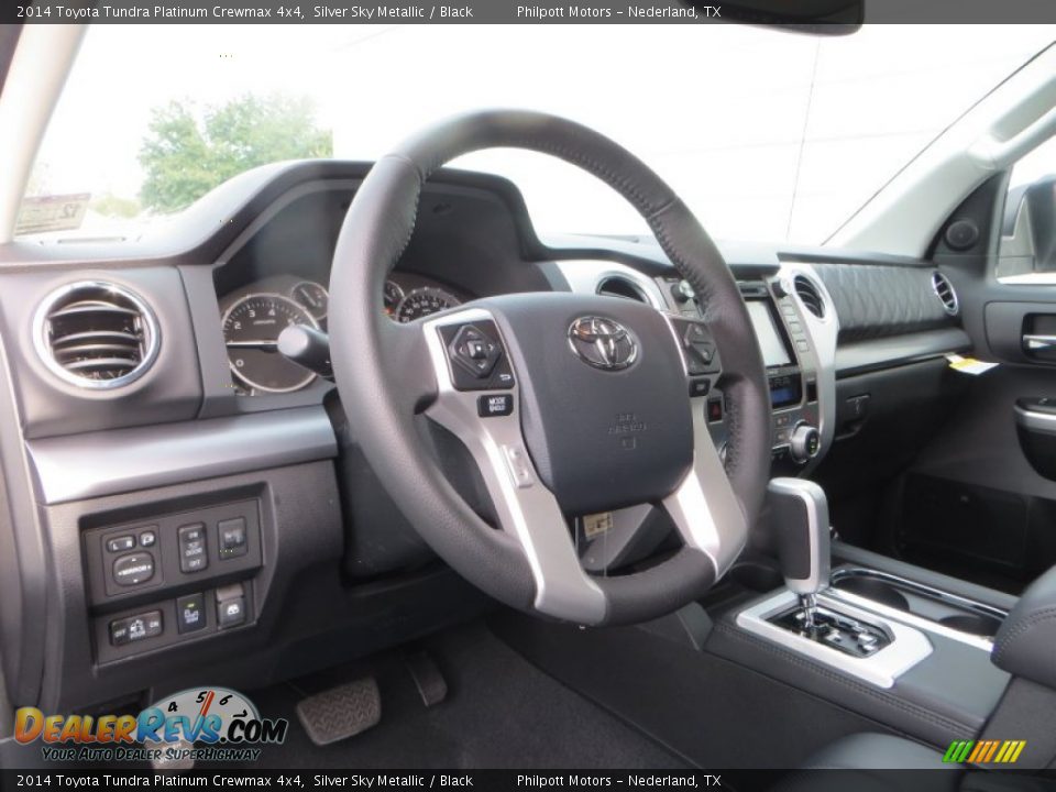 2014 Toyota Tundra Platinum Crewmax 4x4 Silver Sky Metallic / Black Photo #28