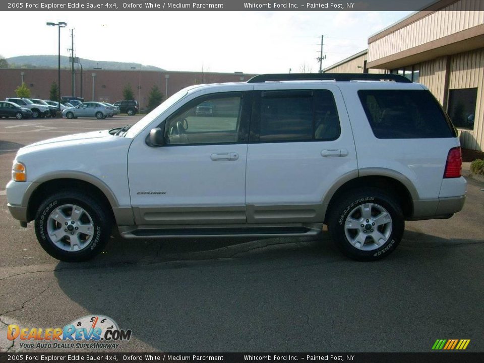 2005 Ford Explorer Eddie Bauer 4x4 Oxford White / Medium Parchment Photo #11