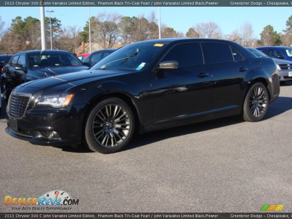 2013 Chrysler 300 C John Varvatos Limited Edition Phantom Black Tri-Coat Pearl / John Varavatos Limited Black/Pewter Photo #2
