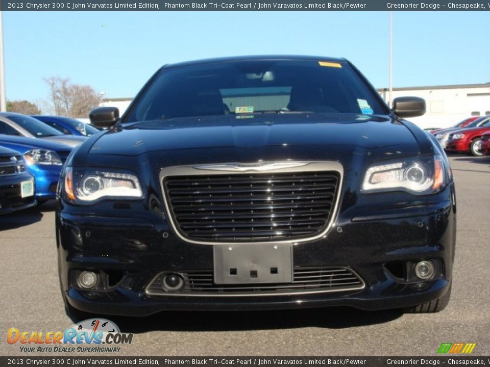 2013 Chrysler 300 C John Varvatos Limited Edition Phantom Black Tri-Coat Pearl / John Varavatos Limited Black/Pewter Photo #4