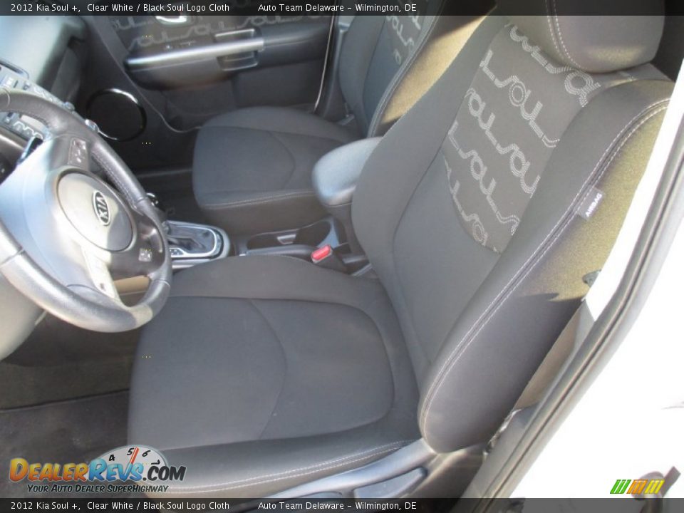 2012 Kia Soul + Clear White / Black Soul Logo Cloth Photo #12