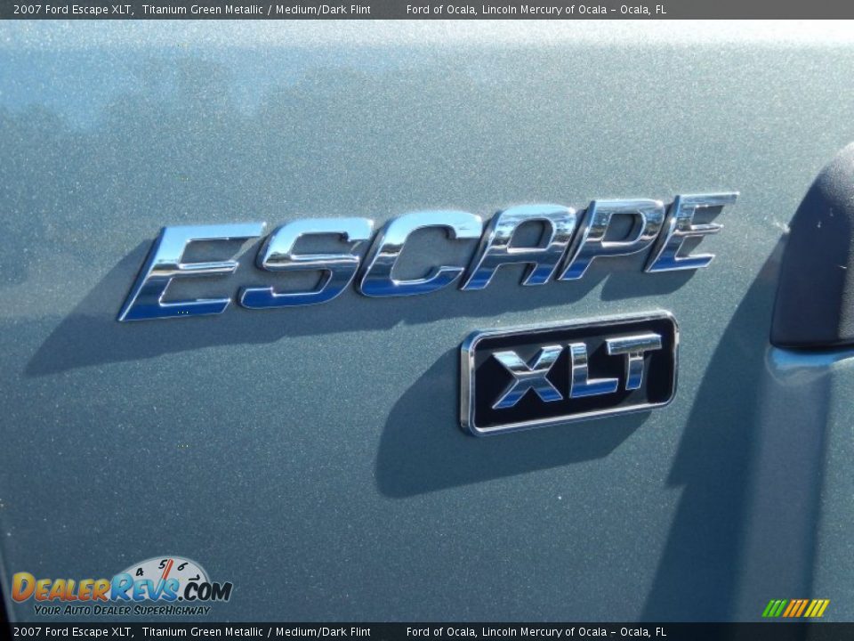 2007 Ford Escape XLT Titanium Green Metallic / Medium/Dark Flint Photo #8