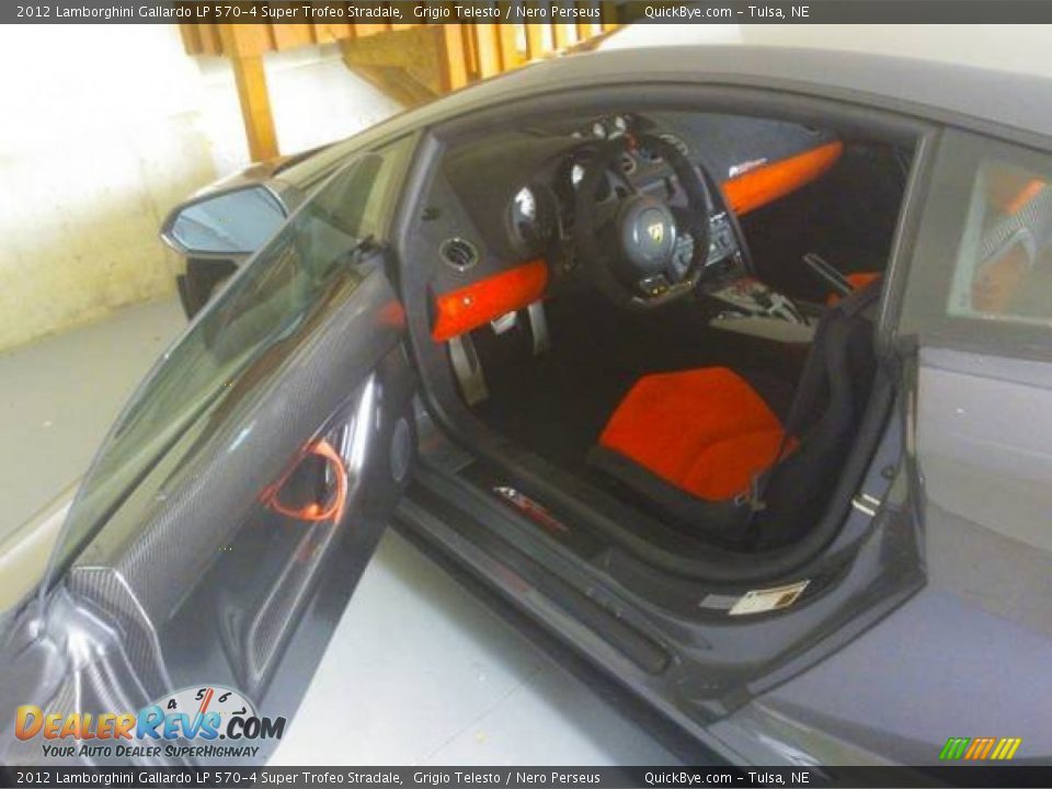 Nero Perseus Interior - 2012 Lamborghini Gallardo LP 570-4 Super Trofeo Stradale Photo #7