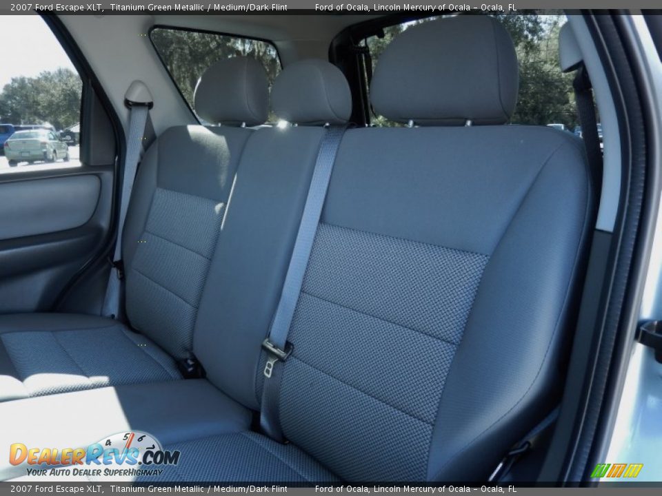 2007 Ford Escape XLT Titanium Green Metallic / Medium/Dark Flint Photo #15