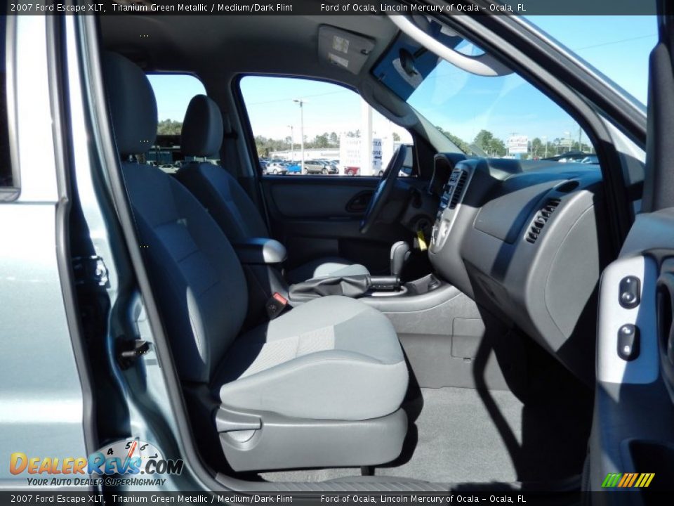 2007 Ford Escape XLT Titanium Green Metallic / Medium/Dark Flint Photo #16