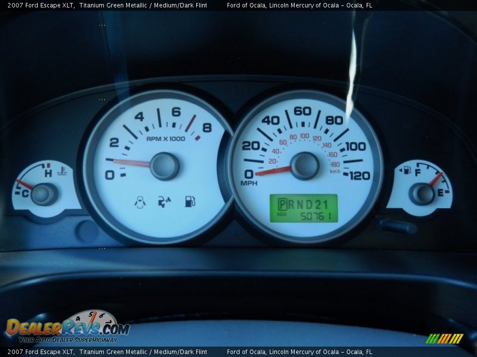 2007 Ford Escape XLT Titanium Green Metallic / Medium/Dark Flint Photo #20