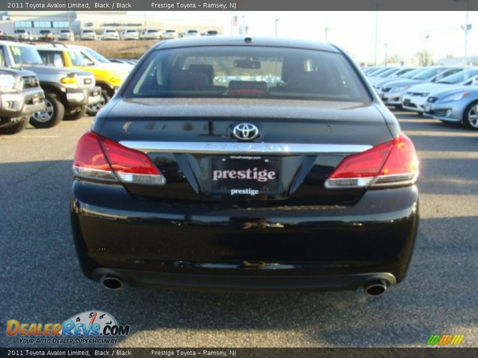 2011 Toyota Avalon Limited Black / Black Photo #5