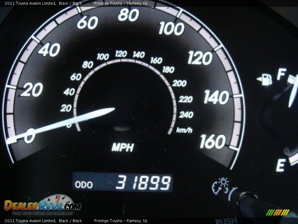 2011 Toyota Avalon Limited Black / Black Photo #10