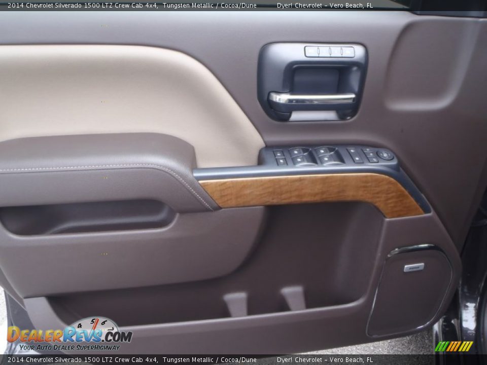 2014 Chevrolet Silverado 1500 LTZ Crew Cab 4x4 Tungsten Metallic / Cocoa/Dune Photo #12