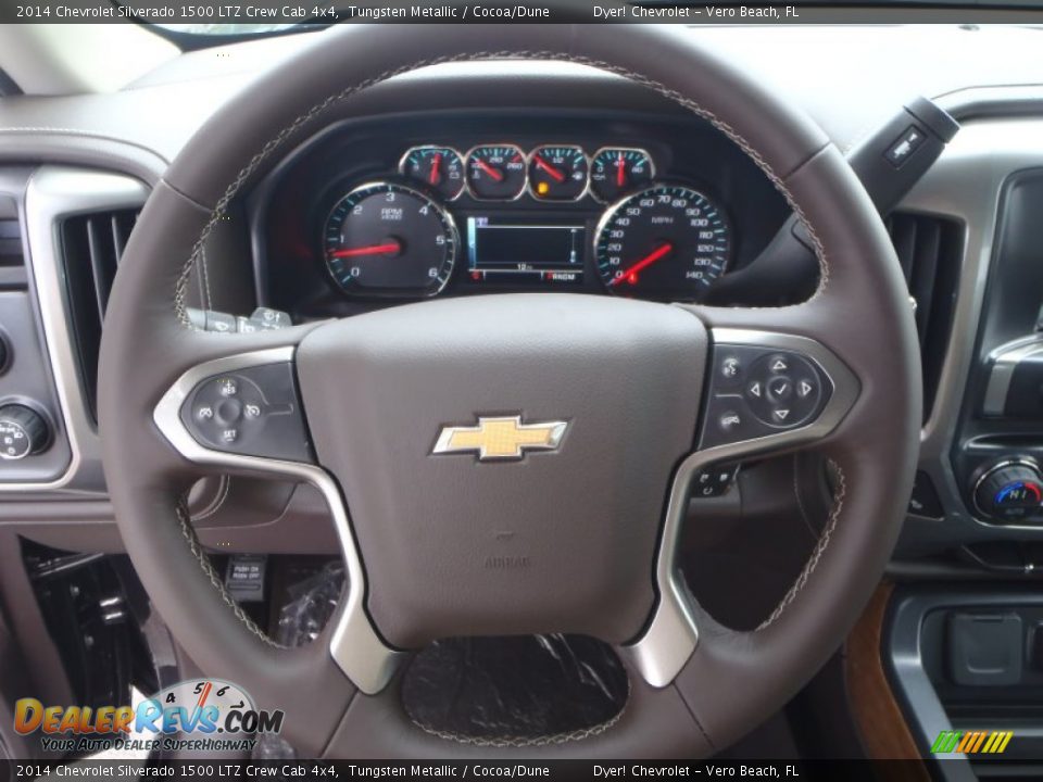2014 Chevrolet Silverado 1500 LTZ Crew Cab 4x4 Steering Wheel Photo #18