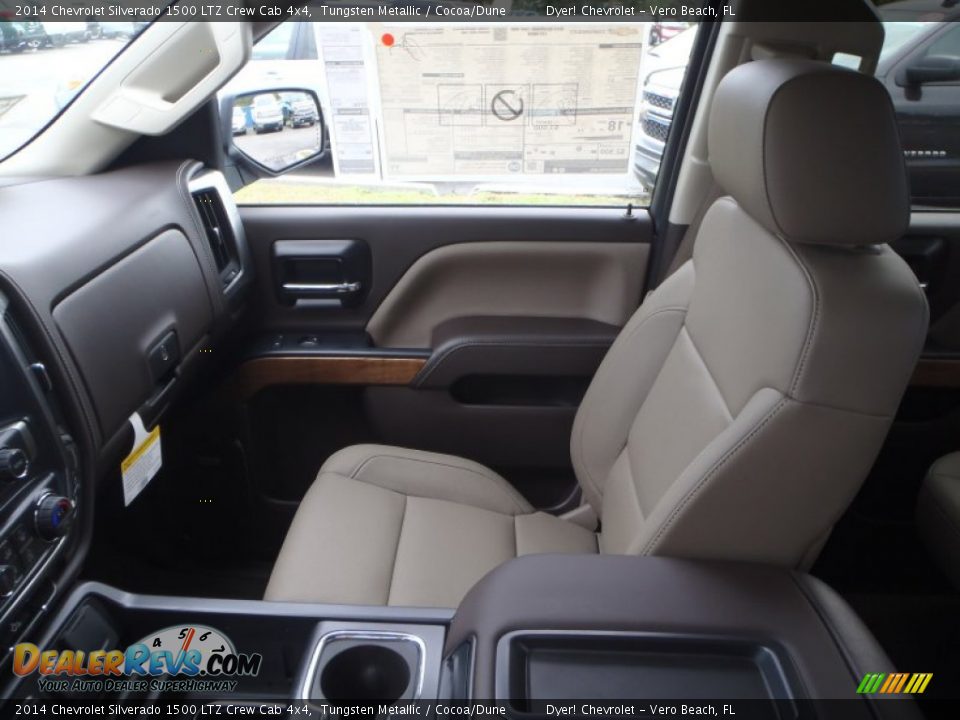 2014 Chevrolet Silverado 1500 LTZ Crew Cab 4x4 Tungsten Metallic / Cocoa/Dune Photo #22