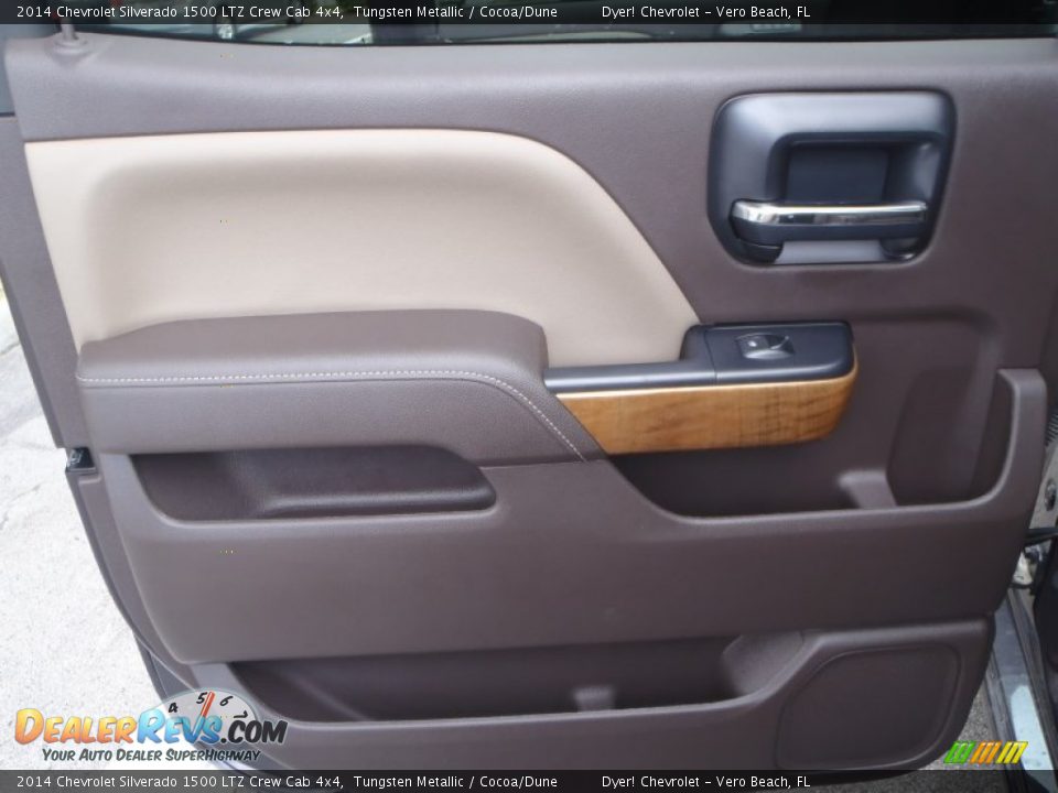 2014 Chevrolet Silverado 1500 LTZ Crew Cab 4x4 Tungsten Metallic / Cocoa/Dune Photo #23