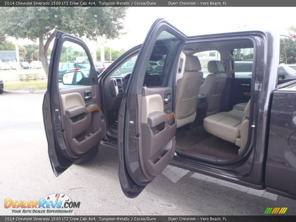 2014 Chevrolet Silverado 1500 LTZ Crew Cab 4x4 Tungsten Metallic / Cocoa/Dune Photo #26