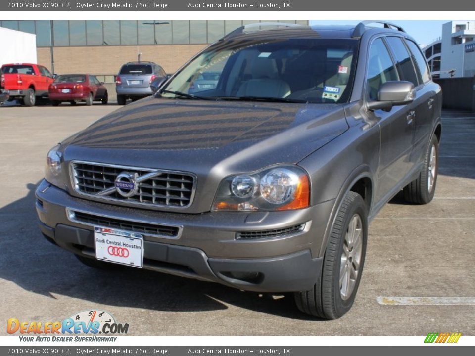 2010 Volvo XC90 3.2 Oyster Gray Metallic / Soft Beige Photo #3