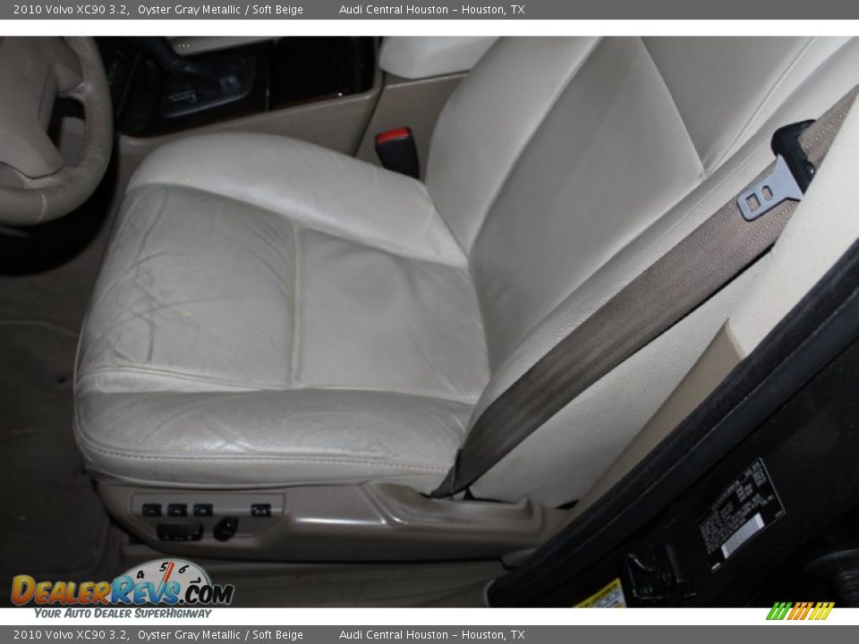 2010 Volvo XC90 3.2 Oyster Gray Metallic / Soft Beige Photo #13
