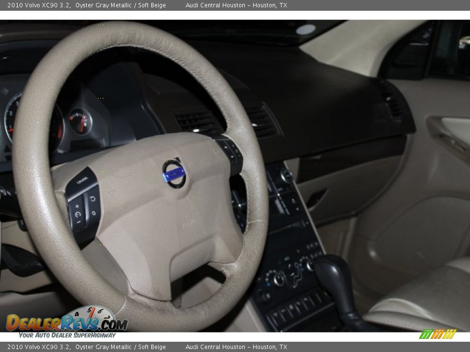 2010 Volvo XC90 3.2 Oyster Gray Metallic / Soft Beige Photo #14