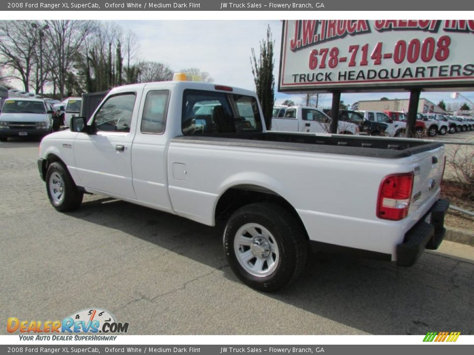 2008 Ford Ranger XL SuperCab Oxford White / Medium Dark Flint Photo #5
