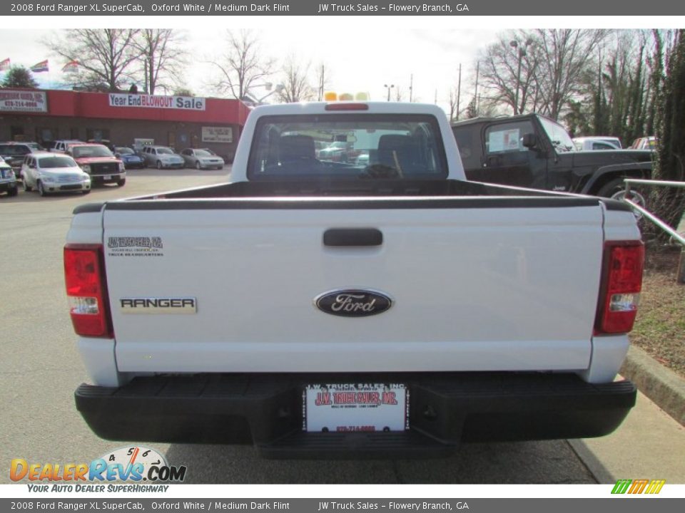2008 Ford Ranger XL SuperCab Oxford White / Medium Dark Flint Photo #7