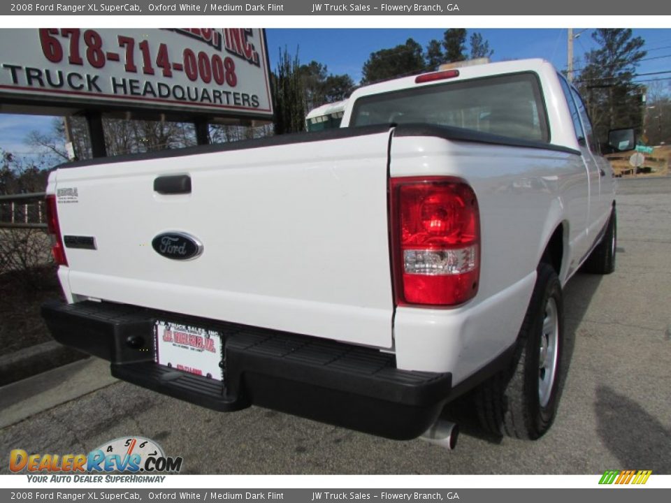 2008 Ford Ranger XL SuperCab Oxford White / Medium Dark Flint Photo #8
