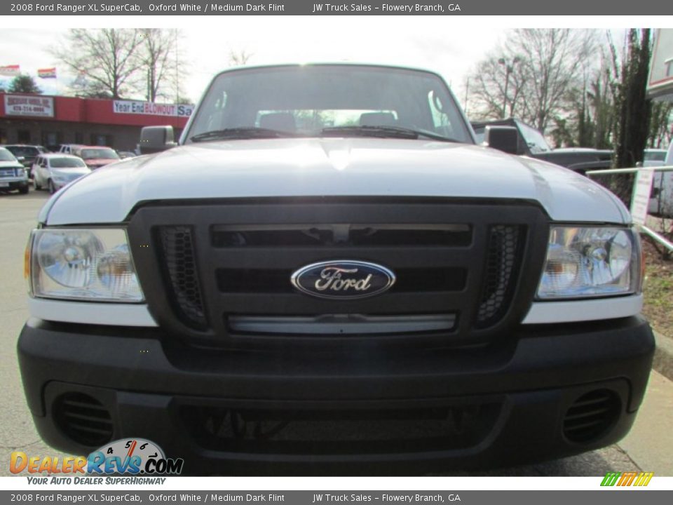 2008 Ford Ranger XL SuperCab Oxford White / Medium Dark Flint Photo #13