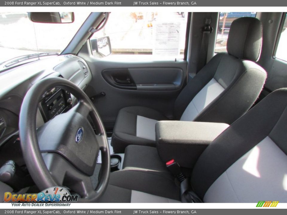 2008 Ford Ranger XL SuperCab Oxford White / Medium Dark Flint Photo #16