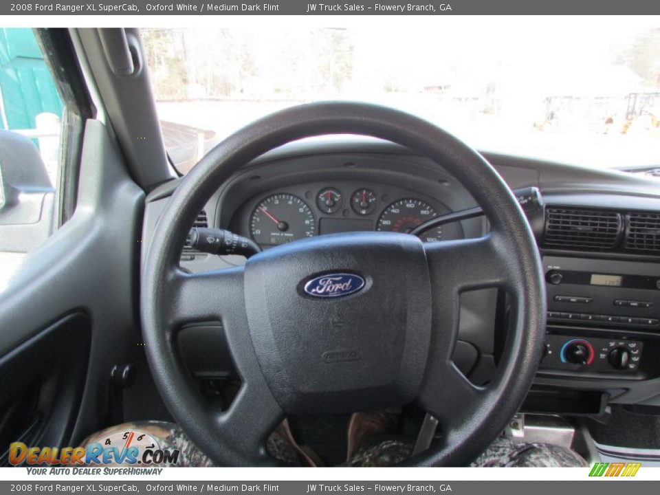 2008 Ford Ranger XL SuperCab Oxford White / Medium Dark Flint Photo #19
