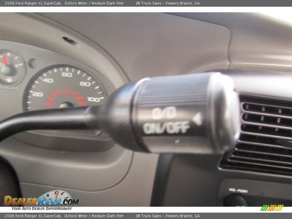2008 Ford Ranger XL SuperCab Oxford White / Medium Dark Flint Photo #23
