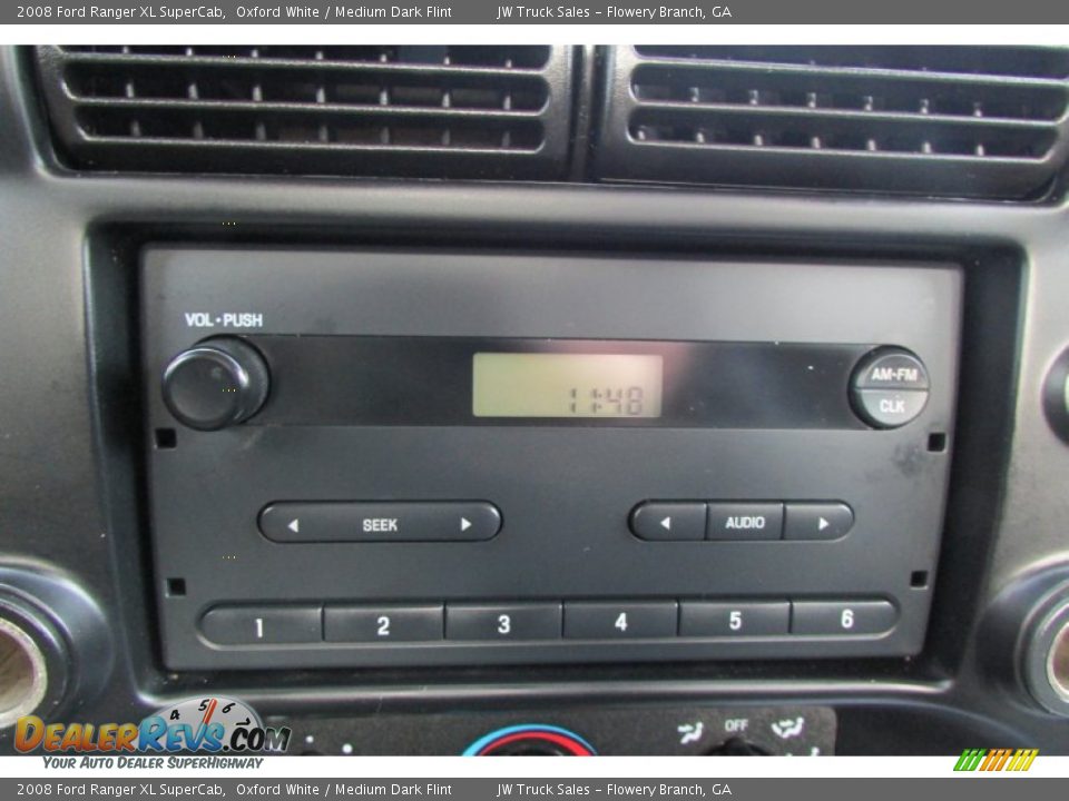 2008 Ford Ranger XL SuperCab Oxford White / Medium Dark Flint Photo #25