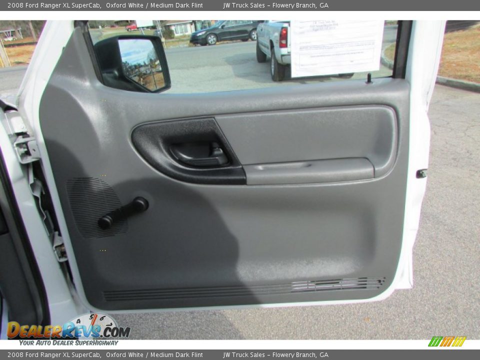 2008 Ford Ranger XL SuperCab Oxford White / Medium Dark Flint Photo #33
