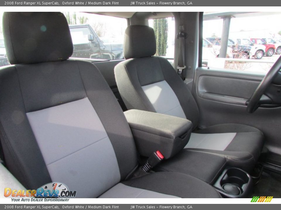 2008 Ford Ranger XL SuperCab Oxford White / Medium Dark Flint Photo #34