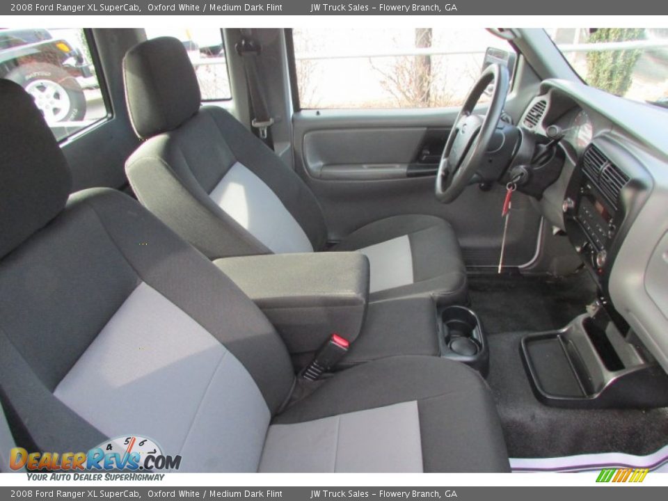 2008 Ford Ranger XL SuperCab Oxford White / Medium Dark Flint Photo #35