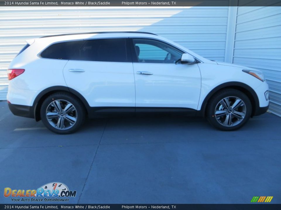 2014 Hyundai Santa Fe Limited Monaco White / Black/Saddle Photo #3