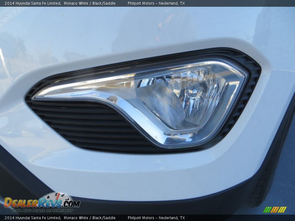 2014 Hyundai Santa Fe Limited Monaco White / Black/Saddle Photo #10