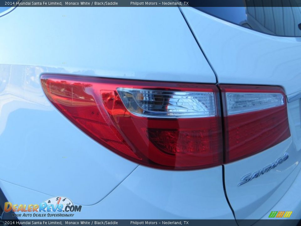 2014 Hyundai Santa Fe Limited Monaco White / Black/Saddle Photo #13