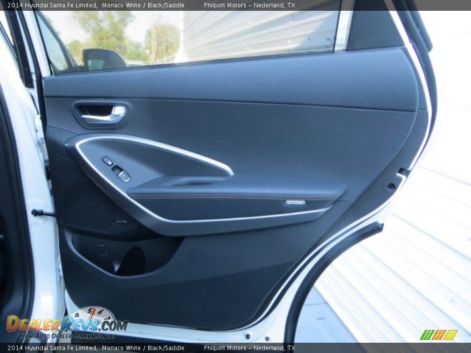 2014 Hyundai Santa Fe Limited Monaco White / Black/Saddle Photo #20